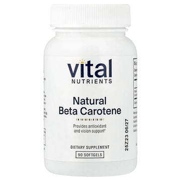 Vital Nutrients, 天然 β-胡蘿蔔素，7500 微克 RAE，90 粒軟膠囊