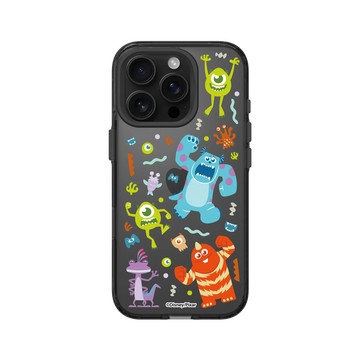 iPhone 16 Pro Clear (相機按鈕) 酷墨灰 - 迪士尼-皮克斯 PIXAR - 怪獸電力公司 - 寶寶風角色貼紙