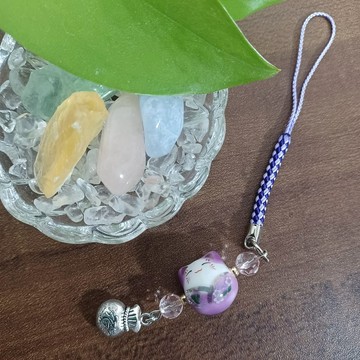 福貓ฅ•ω•ฅ✿吊飾 紫色 富士紫色 No.1422
