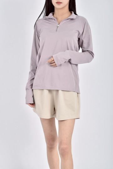 加購優惠(S) uniqlo拉鍊紫色長袖上衣