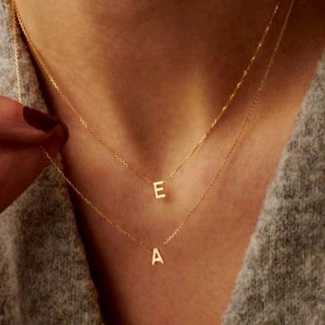 『快速出貨9折』新年送禮❤️【CReAM】 預購+現貨Adeline 純銀英文字母項鍊金色銀色女項鍊 #禮盒 #浪漫送禮 #生日禮盒 #情人禮物 #生日禮物