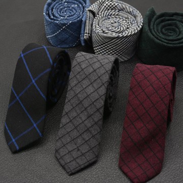 YSBYL正裝韓版窄版領帶6cm男士棉質時尚休閑英倫格子潮領帶男禮盒