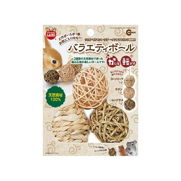 MARUKAN MK天然多類玩具球  MK-MR-848  1入