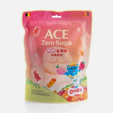 ACE無糖Q軟糖(甜莓蜜桃)220g