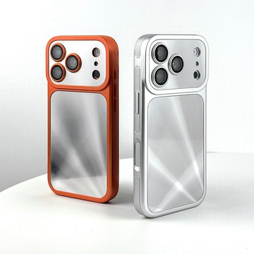 蘋果17手機殼銀色電鍍極光iphone17promax防摔新款16pro高級感網紅15小衆14自帶鏡頭膜13全包17pm