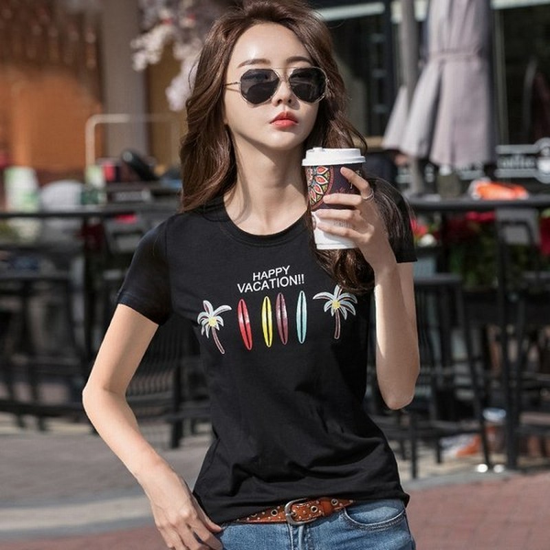 ｔシャツ 半袖 レディース 定番 大きいサイズ 夏 クルーネック ストレッチ素材 ホワイト ブラック 白 黒 Tシャツ カットソー トップス シンプル 通販 Lineポイント最大get Lineショッピング