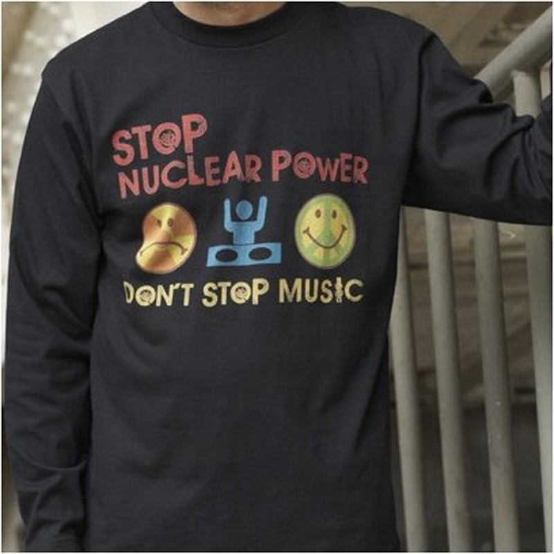 ニコちゃんマーク Love Music No Nukes 原発反対 長袖tシャツ Tシャツ 長袖 メンズ 5 6オンス オリジナル 通販 Lineポイント最大get Lineショッピング