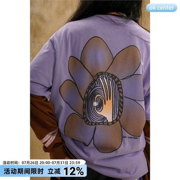 ok vision ok眼睛薰衣草紫短袖 ok center by suwukou team