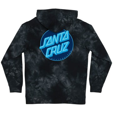 SANTA CRUZ - 44251635-TDB OTHER DOT HOODED 帽T (紮染黑x藍色)