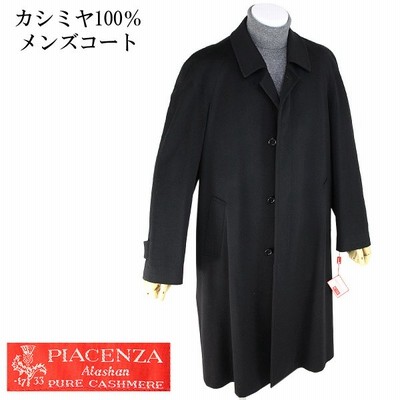 Piacenza カシミヤコート メンズ 11 1a バルカラーコート カシミヤ100 ブラック 100a Ll Size 通販 Lineポイント最大0 5 Get Lineショッピング