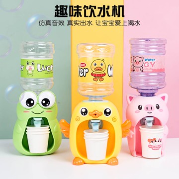 兒童網紅飲水機迷你型卡通可愛桌面臺式便捷下置水桶抖音同款