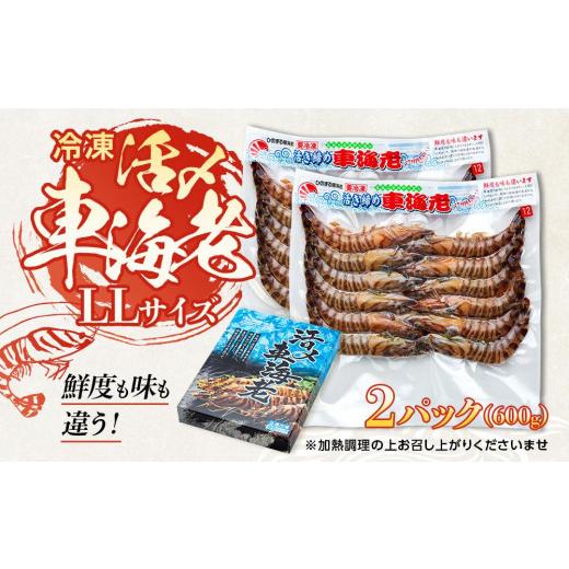 ふるさと納税 鹿児島県 屋久島町 活き〆冷凍 車海老 LLサイズ 計600g  鹿児島県産 (養殖)