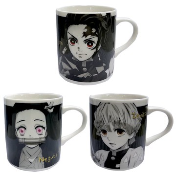 【日本正版】鬼滅之刃 抽色系列 陶瓷馬克杯 300ml 日本製 馬克杯 咖啡杯 竈門炭治郎 竈門禰豆子 我妻善逸