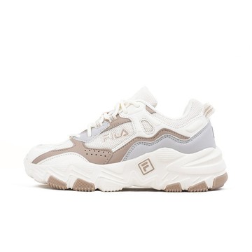 Kixpress-Fila BOX TYPE 女 運動休閒鞋 透氣 厚底 穿搭神器 老爹鞋 米棕 [5-J341Y-177]