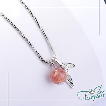 【伊飾童話】人魚之影＊草莓水晶珠銅電鍍項鍊