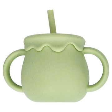 矽膠兩用維尼蜂蜜水杯  嫩芽綠  1個  250ml