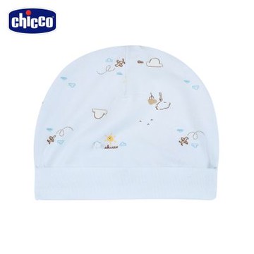 chicco官方直營-粉彩-滿版陽光飛機嬰兒帽