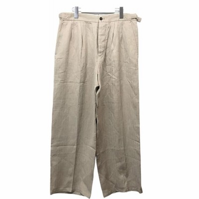 MAATEE&SONS リネンパンツ マーティーアンドサンズ MAATEE＆SONS リネンタックワイドパンツ
