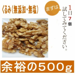 生くるみ 500ｇ 無添加 無塩 大粒生タイプ クルミ 米国産