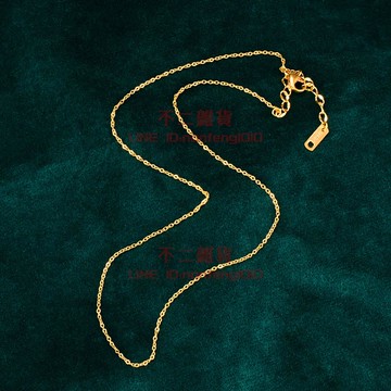 手工制包金十字鏈 萬能鎖骨鏈 可穿吊墜項鏈基礎裸鏈【不二雜貨】