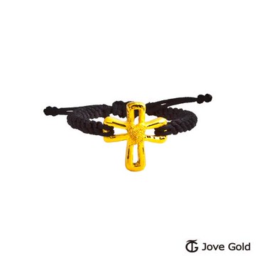 Jove gold 心的指引黃金編織繩戒指