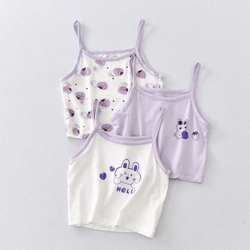 兒童吊帶莫代爾內穿女童背心夏季冰絲無痕打底衫短款女寶內搭薄款