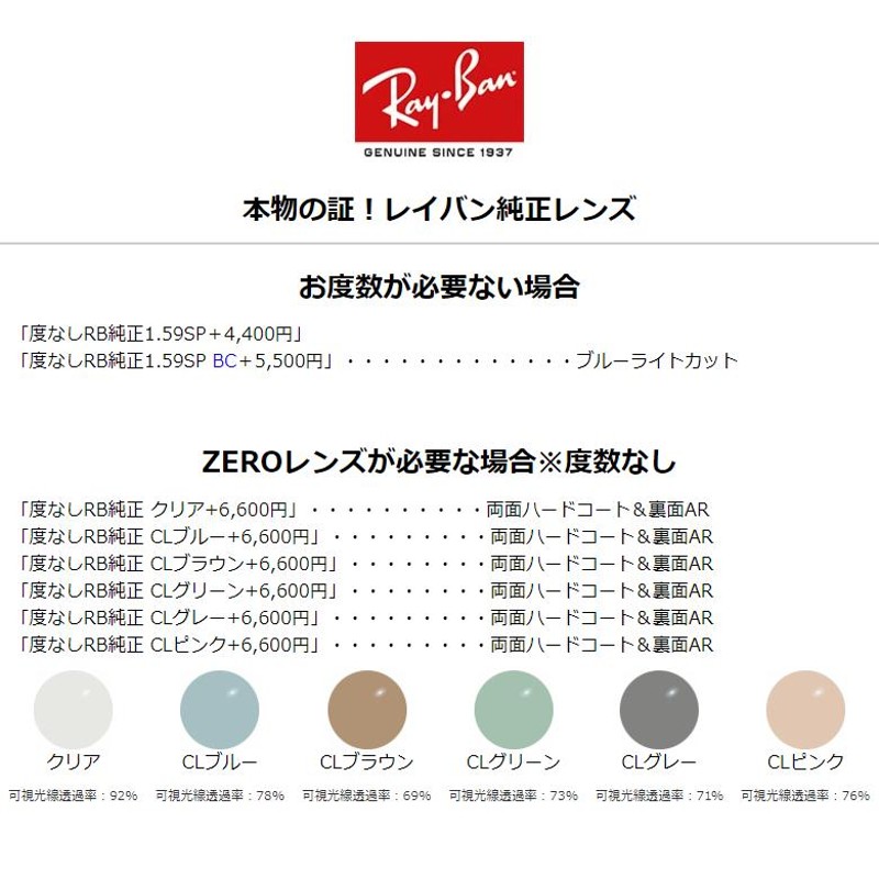 レイバン純正レンズに新色登場】 レイバン RX5398F 8112 50 メガネ