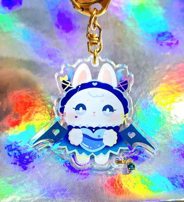 Freya兔兔小惡魔 雙層壓克力吊飾 鑰匙圈  禮物 送禮