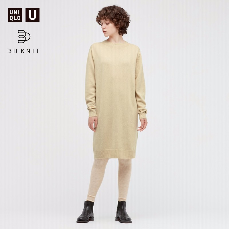3dニットメリノクルーネックワンピース 長袖 通販 Lineポイント最大1 0 Get Lineショッピング