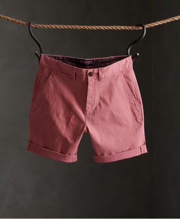 Superdry Men's Men's International Shorts Pink / Canyon Pink - Size: 34