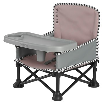 Summer Infant 攜帶式折疊餐椅  展開(39 x 35 x 37cm)/收納(17 x 12.5 x 37.5cm)  粉色