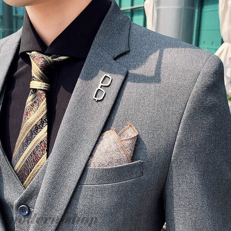 送料無料（沖縄は1000円) PERSON'S スーツ上下メンズ 165 AB4