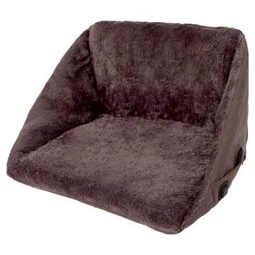 NeedsLabo USB發熱保暖靠背坐墊  咖啡色  43 x 35 x 31cm