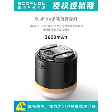 EcoFlow正浩戶外便攜超亮應急多功能6檔露營燈帳篷燈智能設備充電