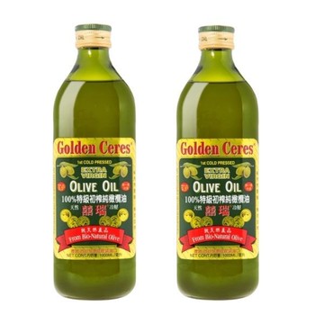 囍瑞冷壓特級100%純橄欖油1L*2瓶