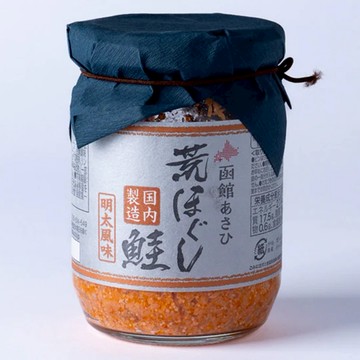 【GOSHOKU朝日函館】明太子風味鮭魚鬆100g/罐日本北海道製造鱈魚卵鮭魚鬆拌飯醬下飯神器入菜鮭魚鬆拌飯醬萬用醬飯糰醬 男女朋友生日禮物 交換禮物 廚房必備
