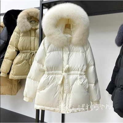 Real ダウンジャケット レディース ダウン リアルファー付き フード ダウンコート コート アウター 冬 暖かい 防寒服 通販 Lineポイント最大get Lineショッピング