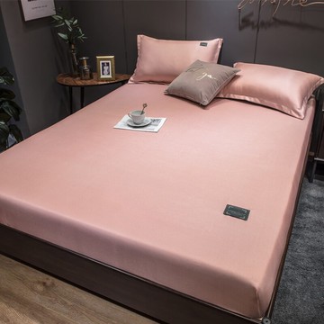 冰絲床笠單件防滑固定軟席涼席床罩防塵罩純色夏天床墊套罩床套罩