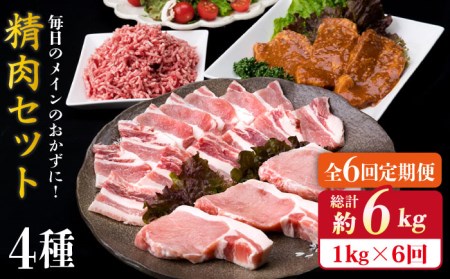 毎日のメインのおかずを彩る精肉セット 1,050g 2~3人前 4種《糸島》[ACA202] 豚肉 博多和牛 牛肉 BBQ トンカツ 焼肉 ハンバーグ 味噌 ミンチ