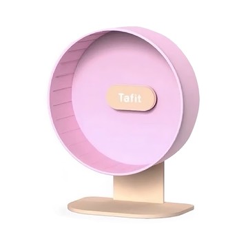Tafit 它适 倉鼠跑輪 甜桃橘境(粉) 嚴選安全認證HIPS樹脂 高度可調整24-31CM  1個