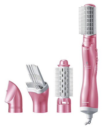 Panasonic【日本代購】松下 捲髮吹風機 奈米負離子整髮器 EH - kn97-粉色