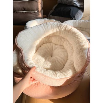 狗窩帳篷秋冬擋風高靠背貓窩中小型雪納瑞泰迪寵物床帶被子鉆窩軟