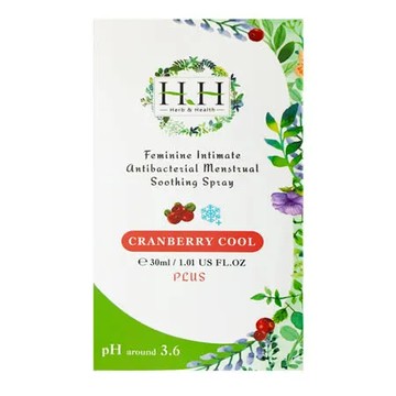 【HH 草本新淨界】私密經期舒緩噴霧PLUS-蔓越莓涼感 (30ml/瓶)