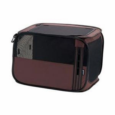リッチェル たためるドライブペットケージ M（ブラウン）小型犬・猫用［ケージ］