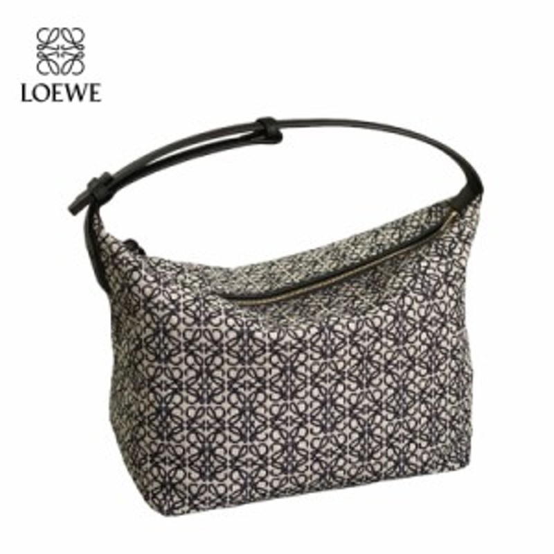 LOEWE ロエベ loewe レザー ハンドバッグ キュービィバッグ ジャガード ...