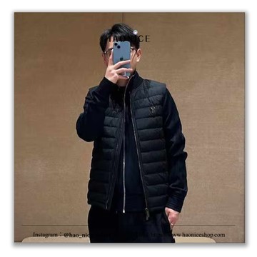 【HAO NICE】100%正品Burberry 上海經銷商英國精品盾牌logo 黑色 無袖背心 修身馬甲