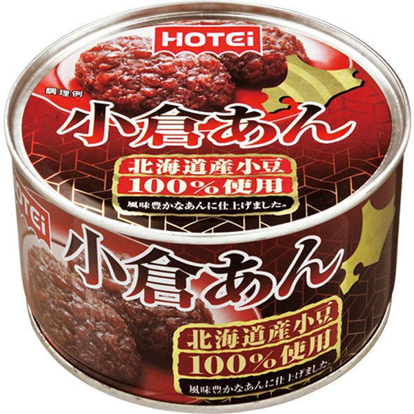 ホテイフーズホテイ　小倉あん　北海道産小豆100％使用　430g　 1セット（3缶）　缶詰