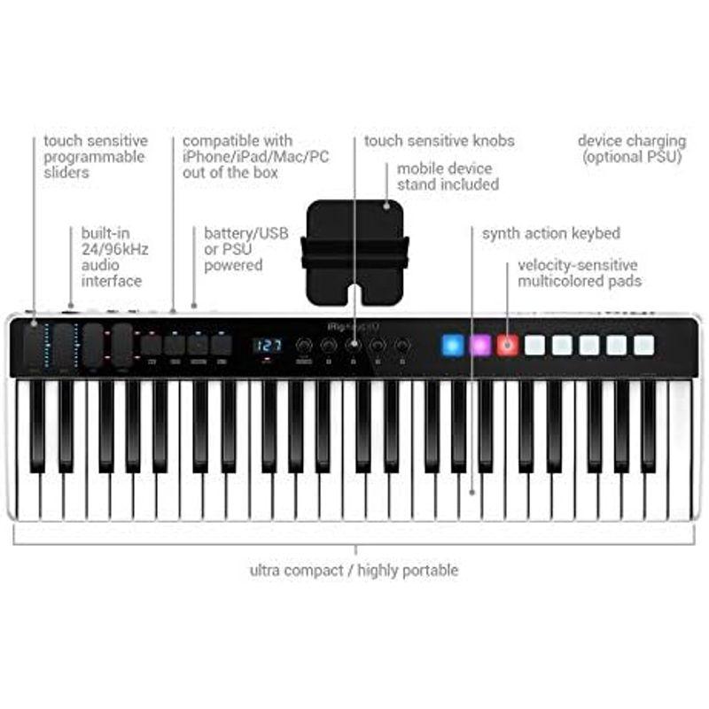 IK Multimedia iRig Keys I O 49 オーディオ・インターフェイスMIDIキーボード IP-IRIG-KEYSIO