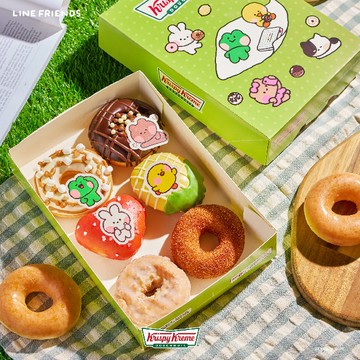【Krispy Kreme】LINE FRIENDS minini 甜甜圈禮盒 6 入