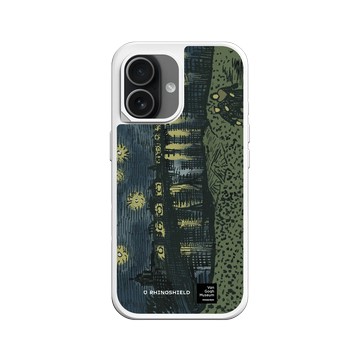 iPhone 17 SolidX 白 - Van Gogh Museum - RHINOSHIELD 二創 - 隆河上的星夜